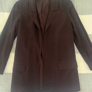 All Saints - Burgundy Women's Blazer - Size 2